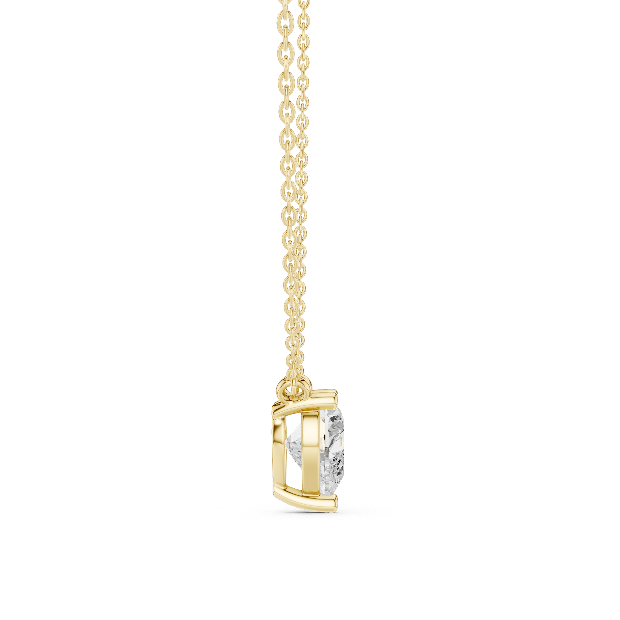 The Luxe Heart Solitaire Pendant