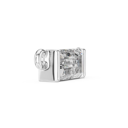The Sovereign Petite Geometric Baguette Fixed Pendant