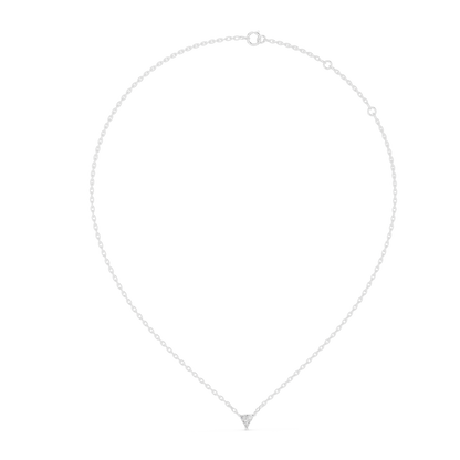 Trillion Cut Diamond Fixed Solitaire Pendant