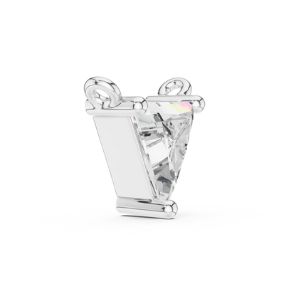 Trillion Cut Diamond Fixed Solitaire Pendant