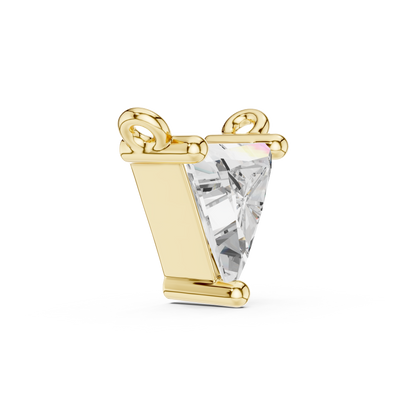 Trillion Cut Diamond Fixed Solitaire Pendant