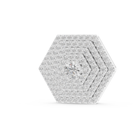 Geometric Hexagon Pavilion Diamond Pendant
