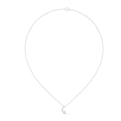 Crescent Moon Diamond Pendant