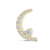 Crescent Moon Diamond Pendant