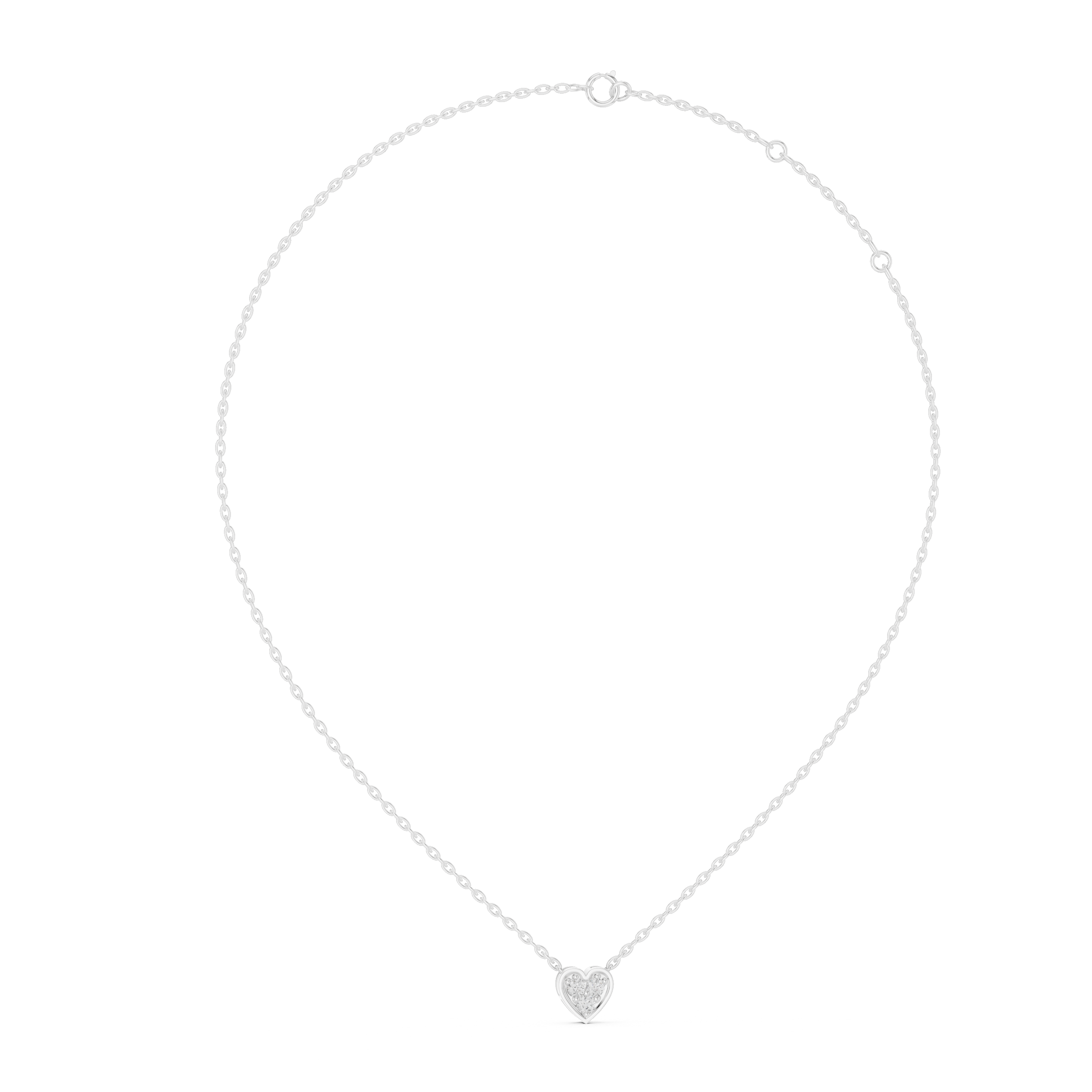 Trio Diamond Heart Pendant