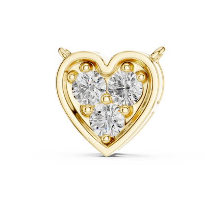 Trio Diamond Heart Pendant