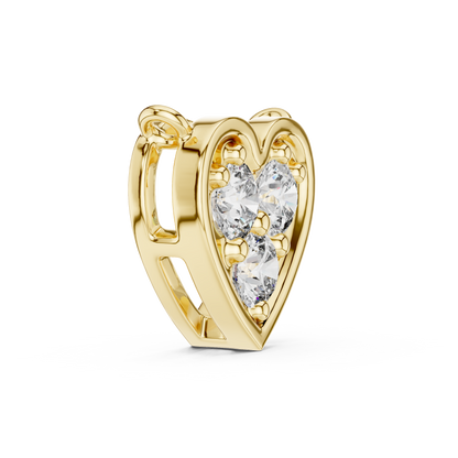 Trio Diamond Heart Pendant
