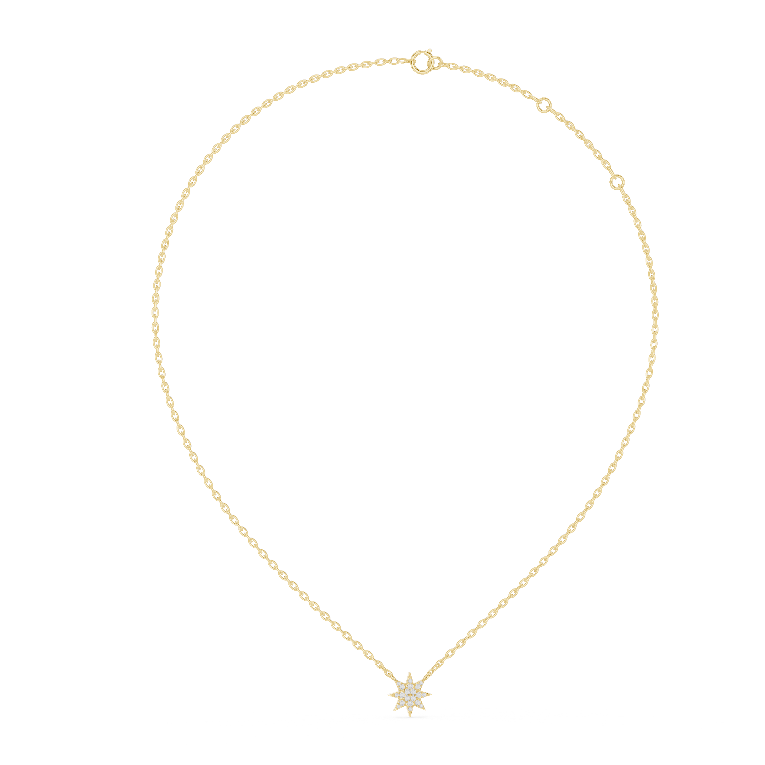 Starburst Diamond Pendant