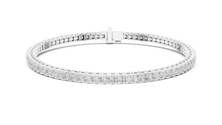 Princess Cut Tennis Bracelet