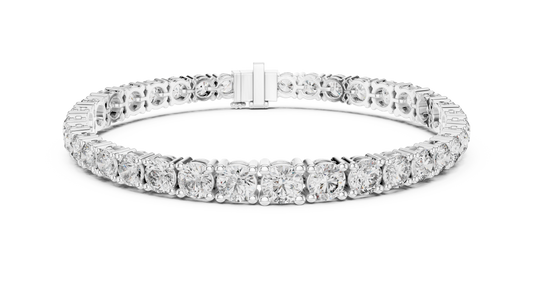 Riviera Round Diamond Line Bracelet