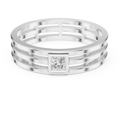 Men’s Classic Princess Diamond Band