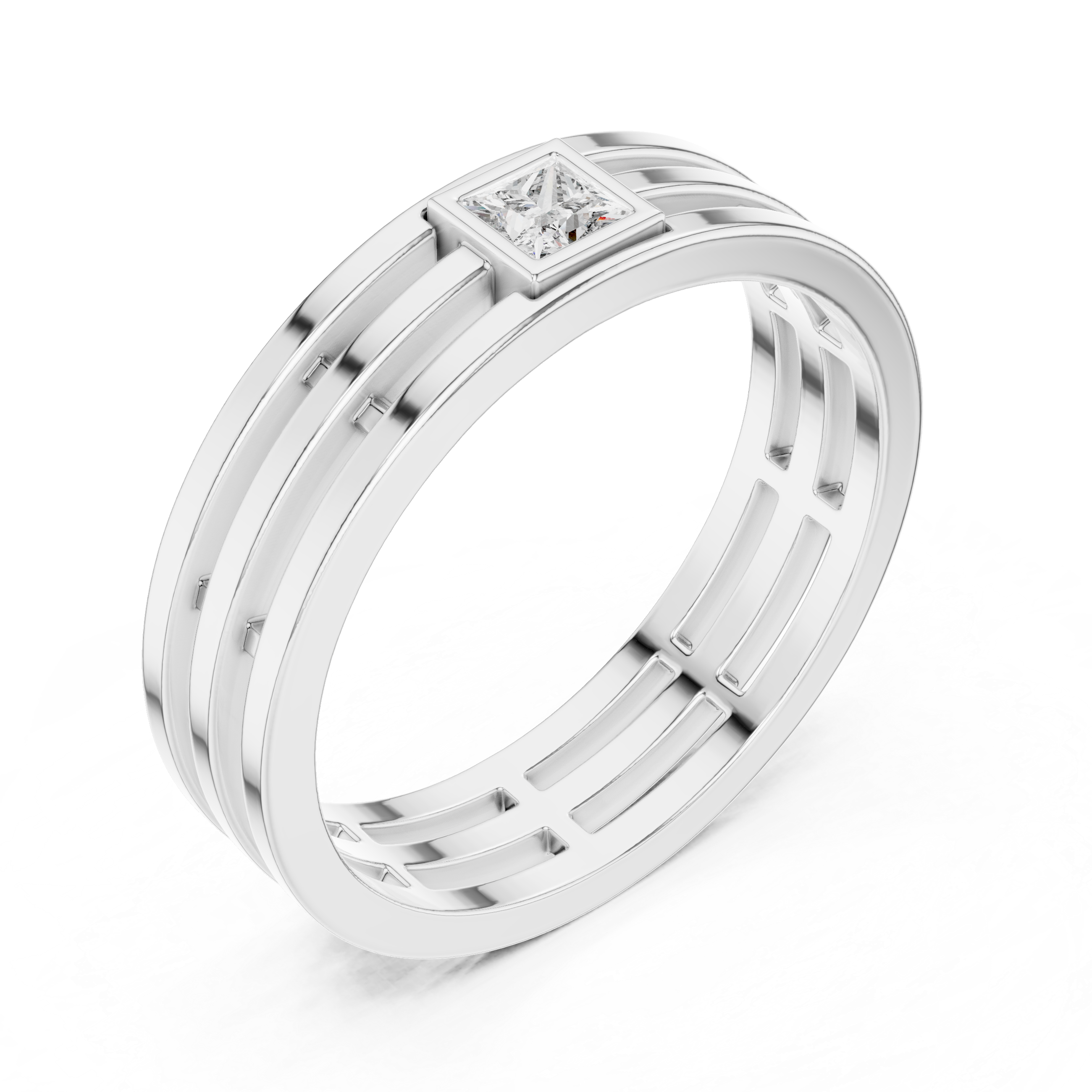 Men’s Classic Princess Diamond Band
