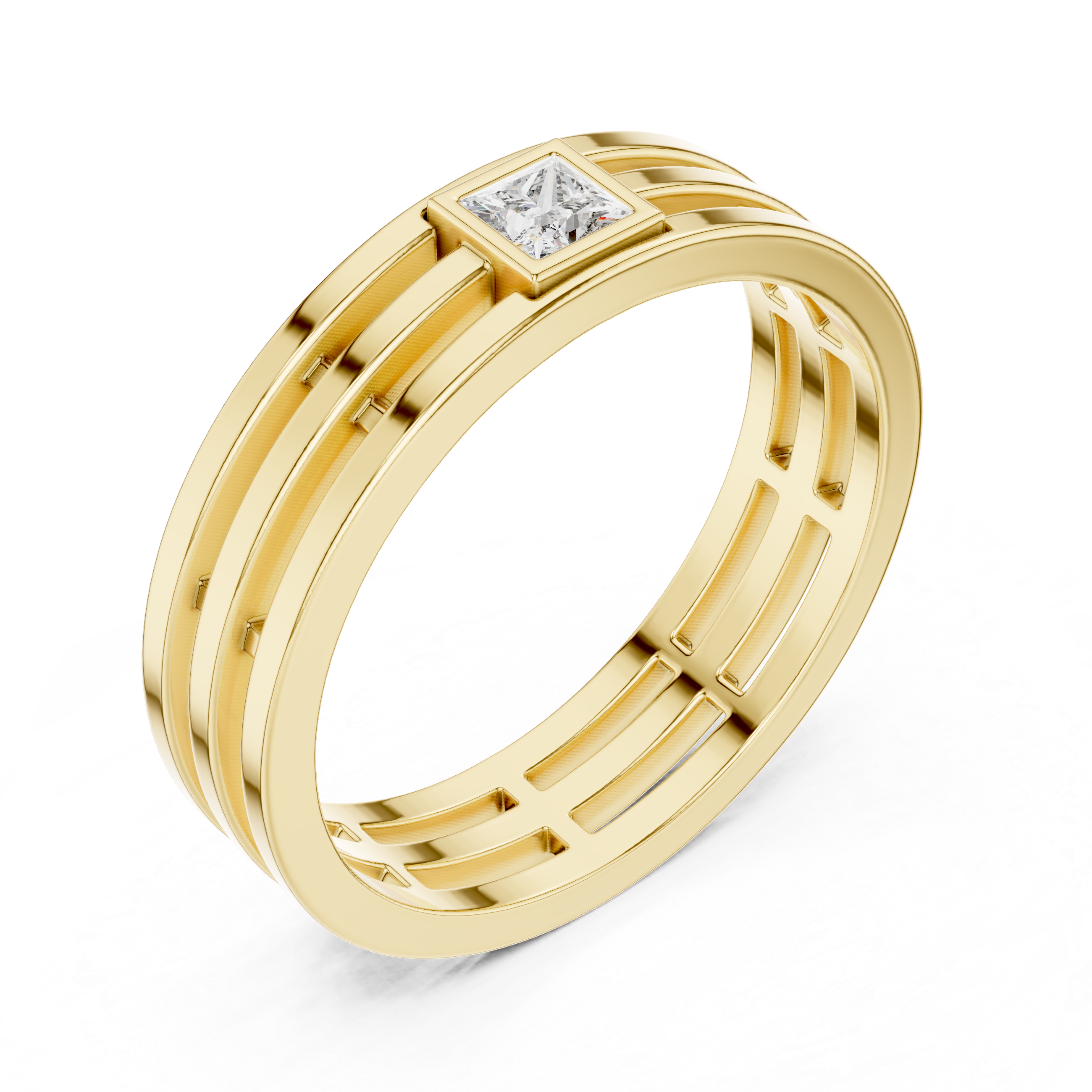 Men’s Classic Princess Diamond Band