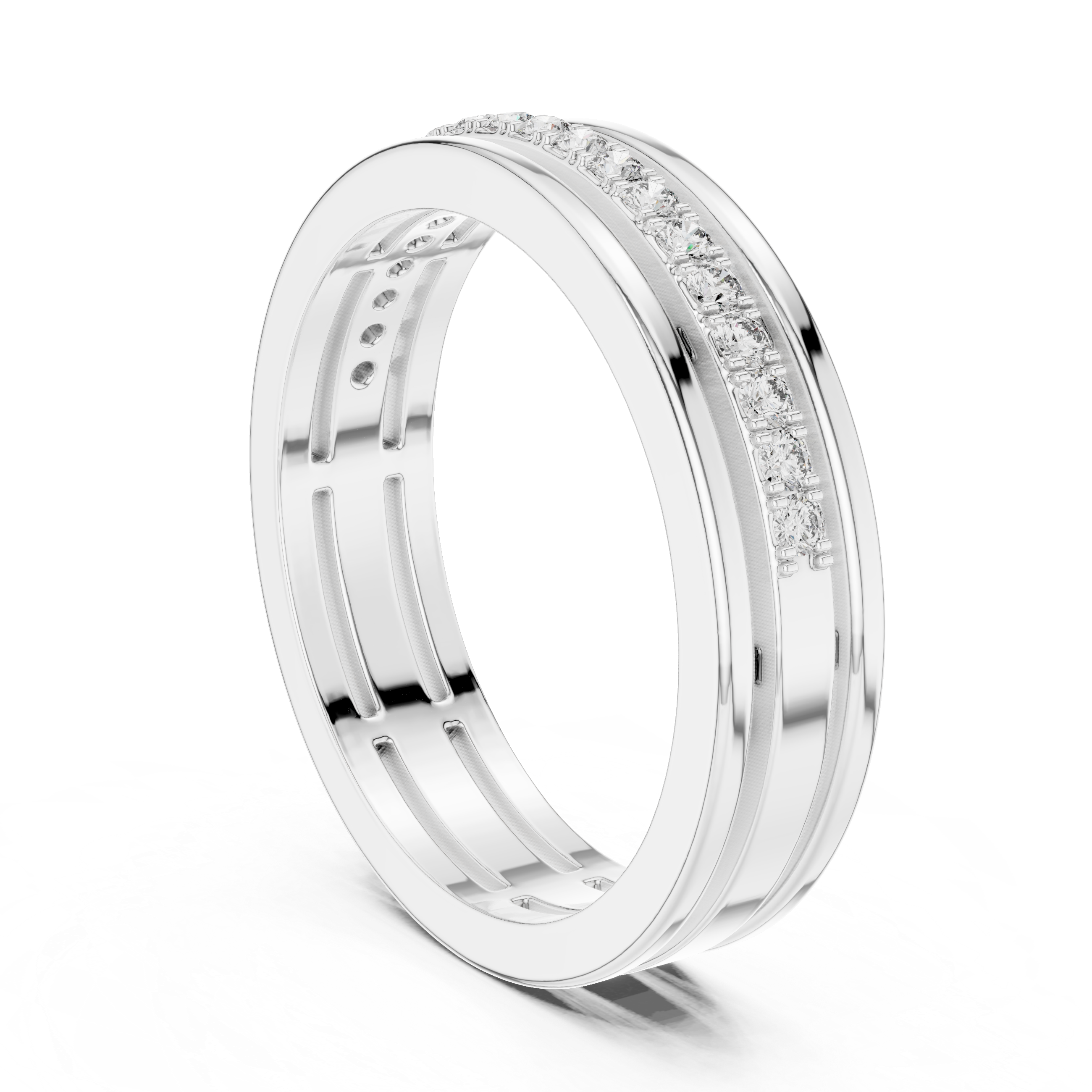 Men’s Classic Channel-Set Diamond Band