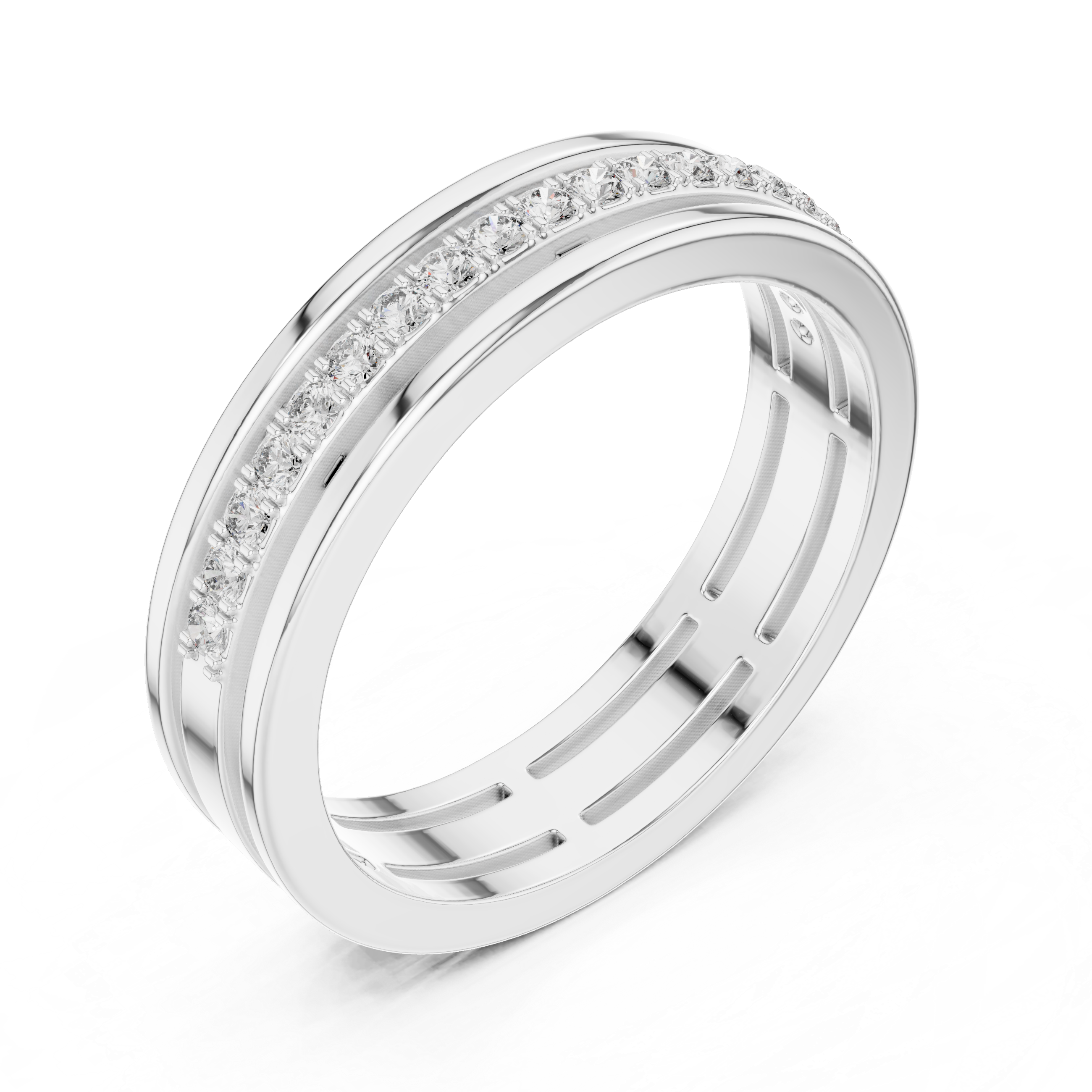 Men’s Classic Channel-Set Diamond Band
