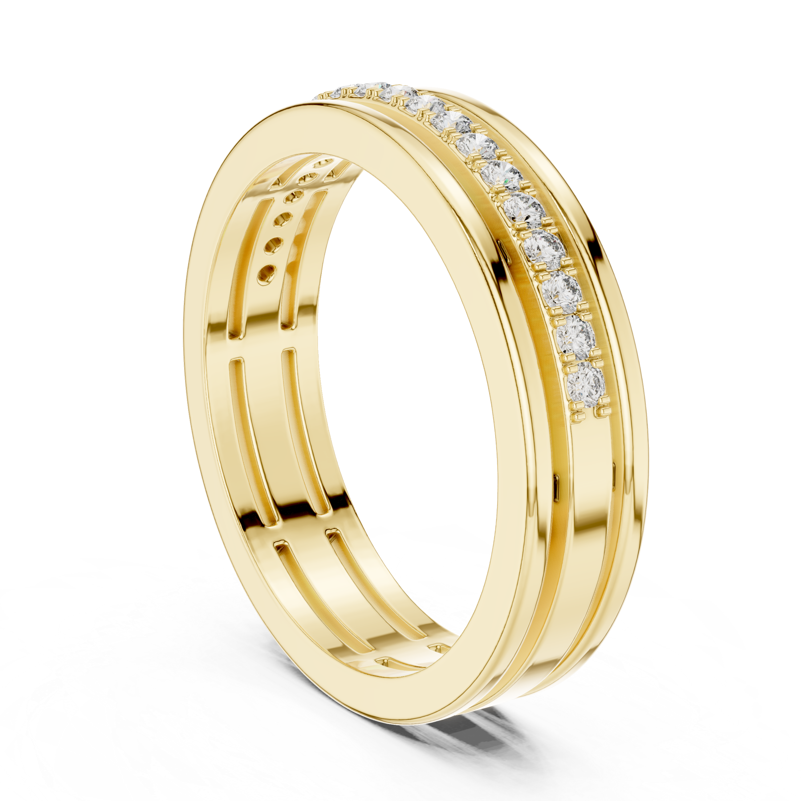 Men’s Classic Channel-Set Diamond Band