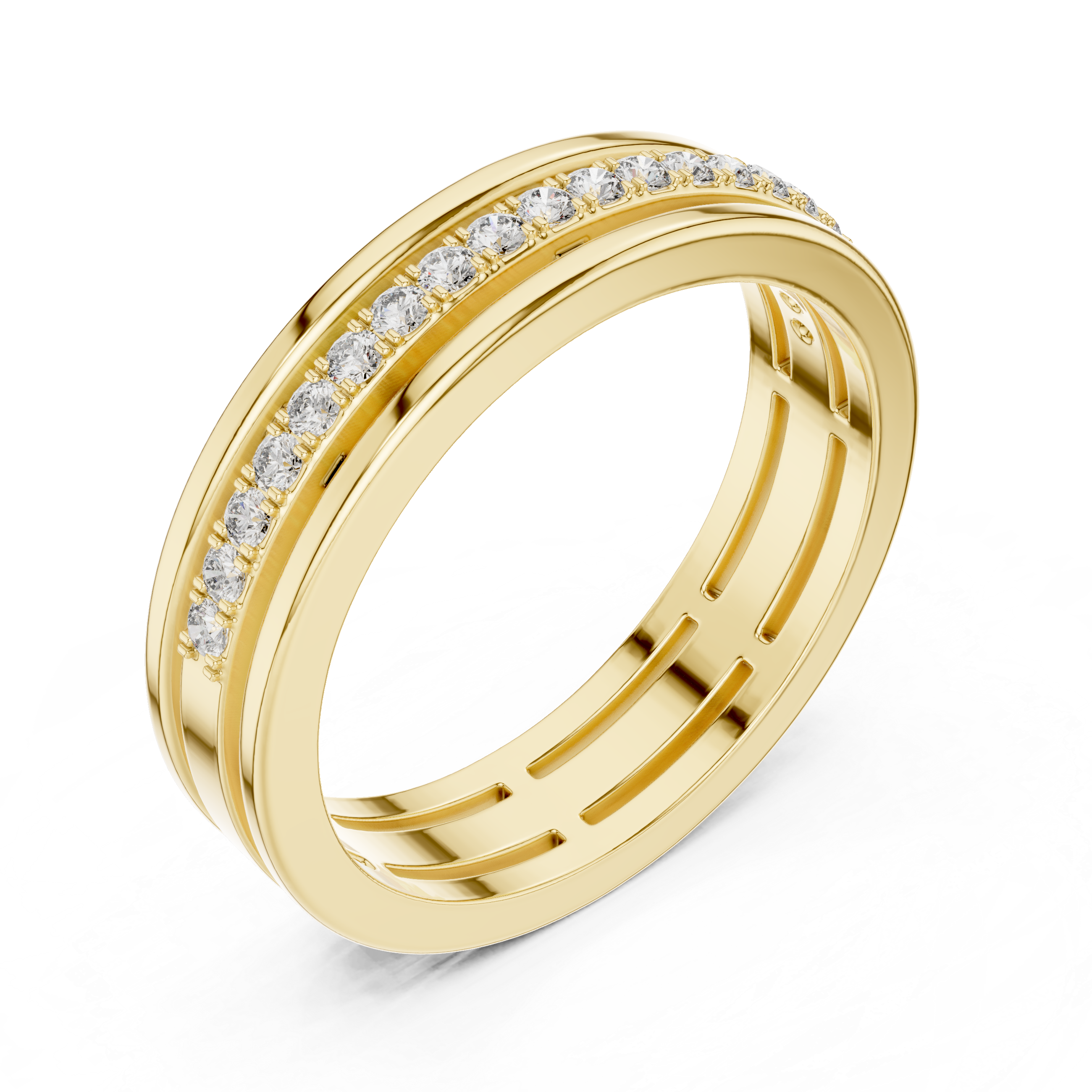 Men’s Classic Channel-Set Diamond Band