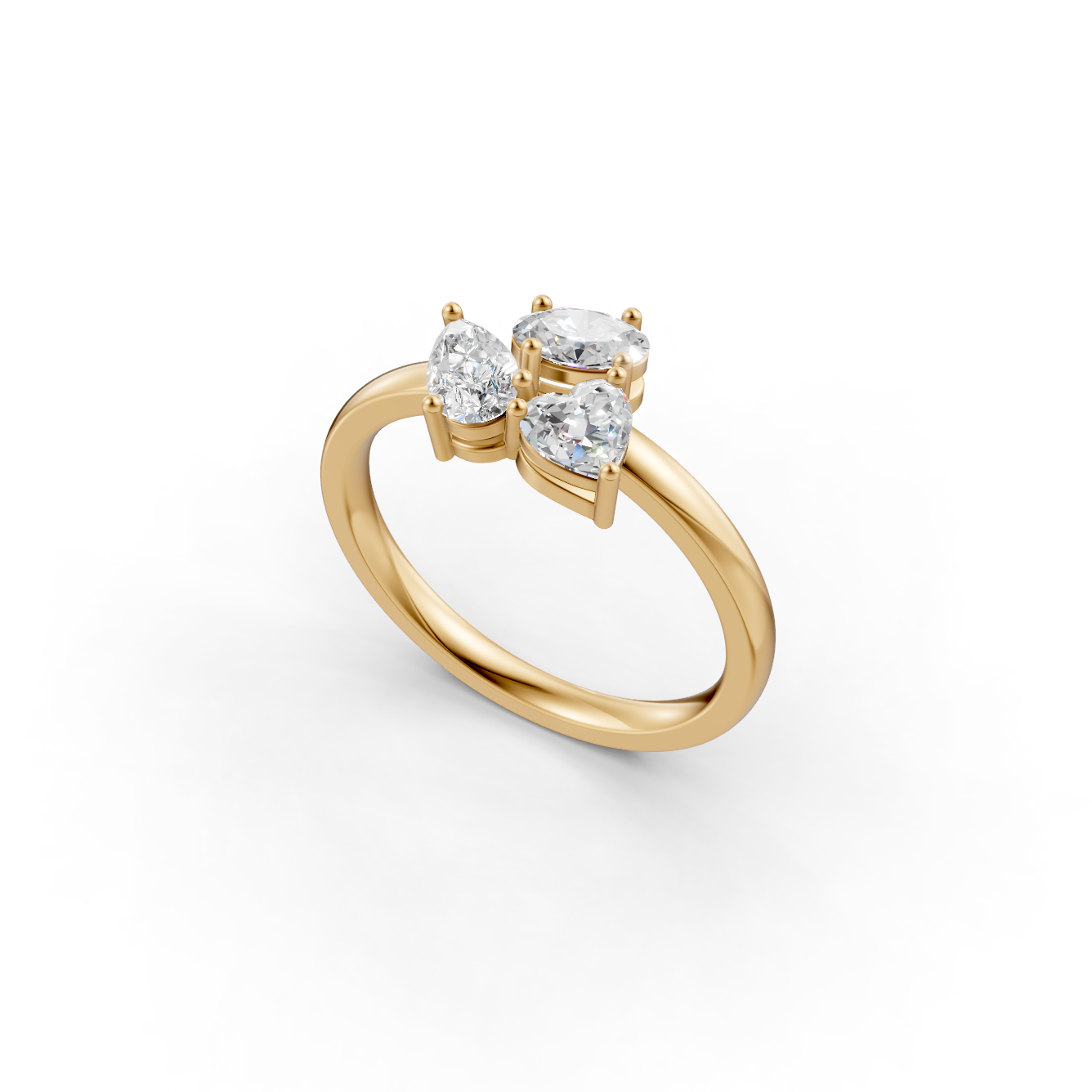 The Sovereign Modern Multi-Stone Diamond Cluster Ring