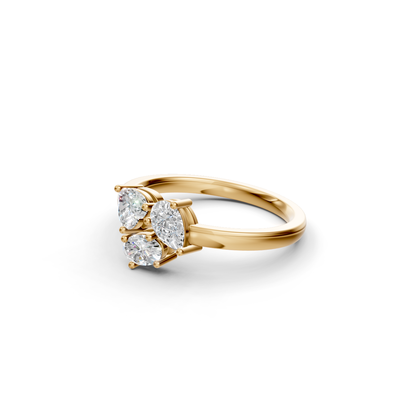 The Sovereign Modern Multi-Stone Diamond Cluster Ring