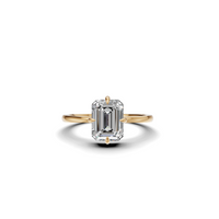 The Horizon Classic Emerald Cut Diamond Solitaire Ring