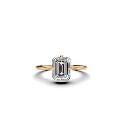 The Horizon Classic Emerald Cut Diamond Solitaire Ring