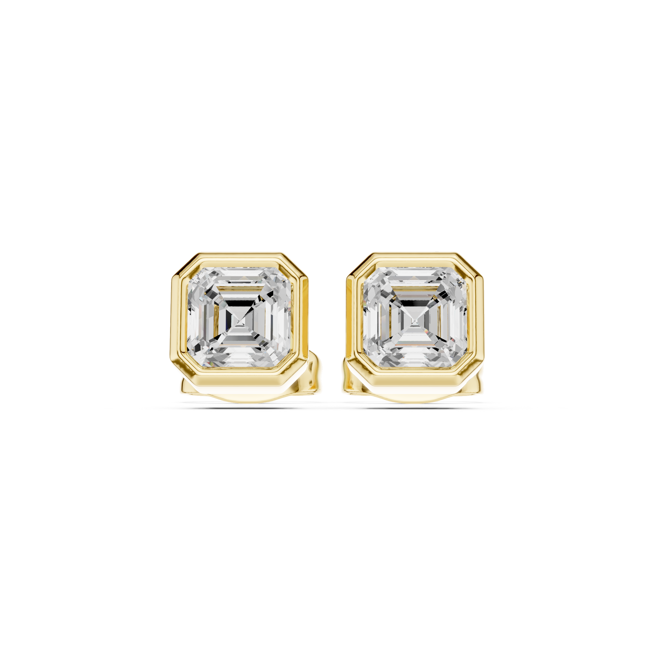 The Architectural Asscher Bezel Pendant Set