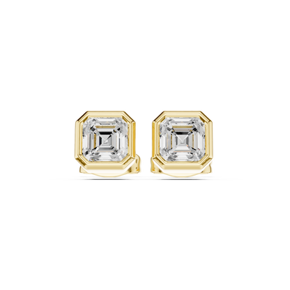 The Architectural Asscher Bezel Pendant Set