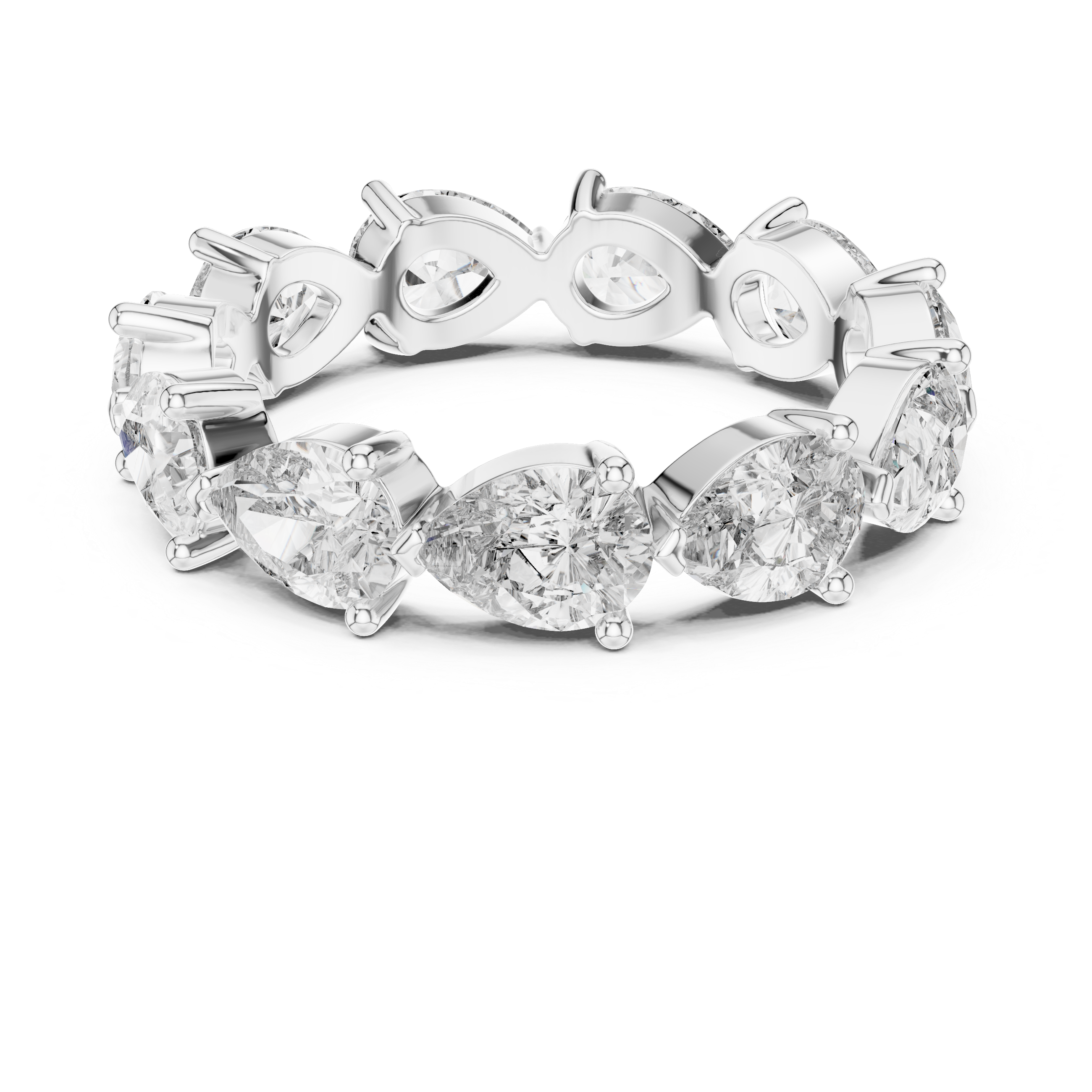 Pear Cut Eternity Ring