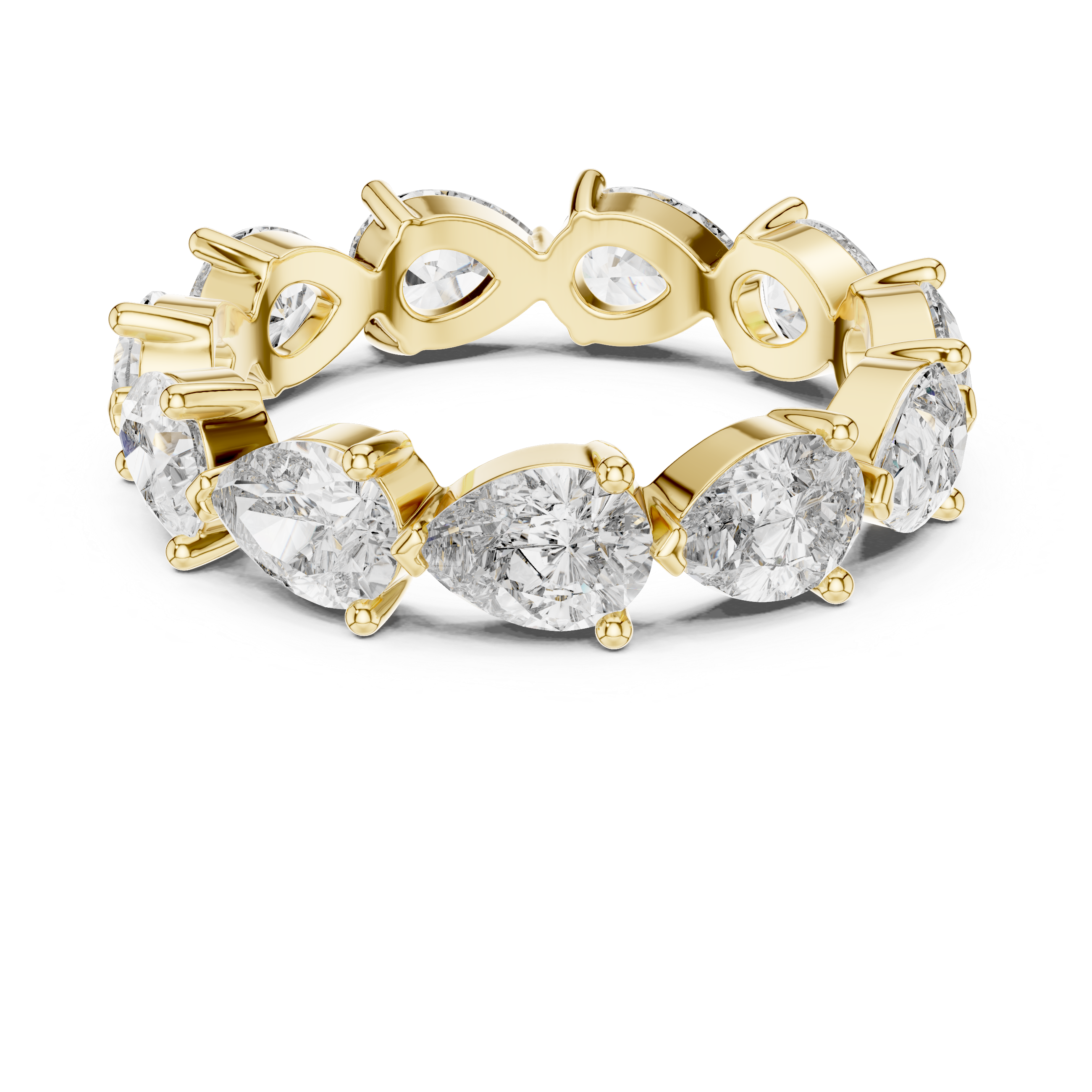 Pear Cut Eternity Ring