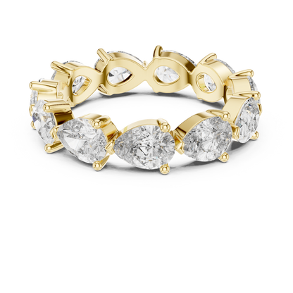 Pear Cut Eternity Ring