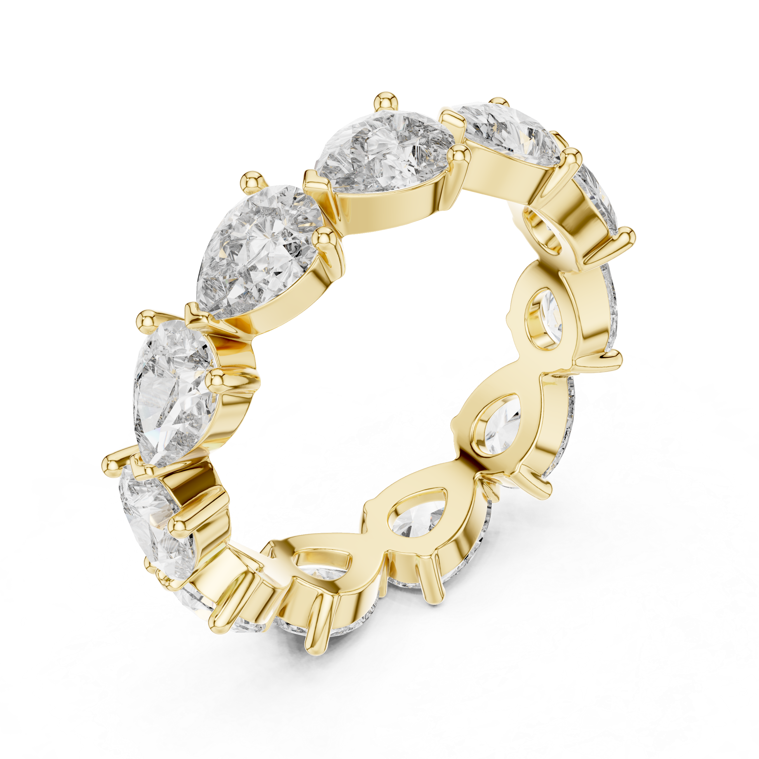 Pear Cut Eternity Ring