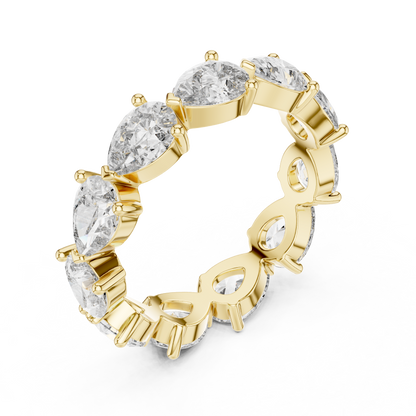 Pear Cut Eternity Ring