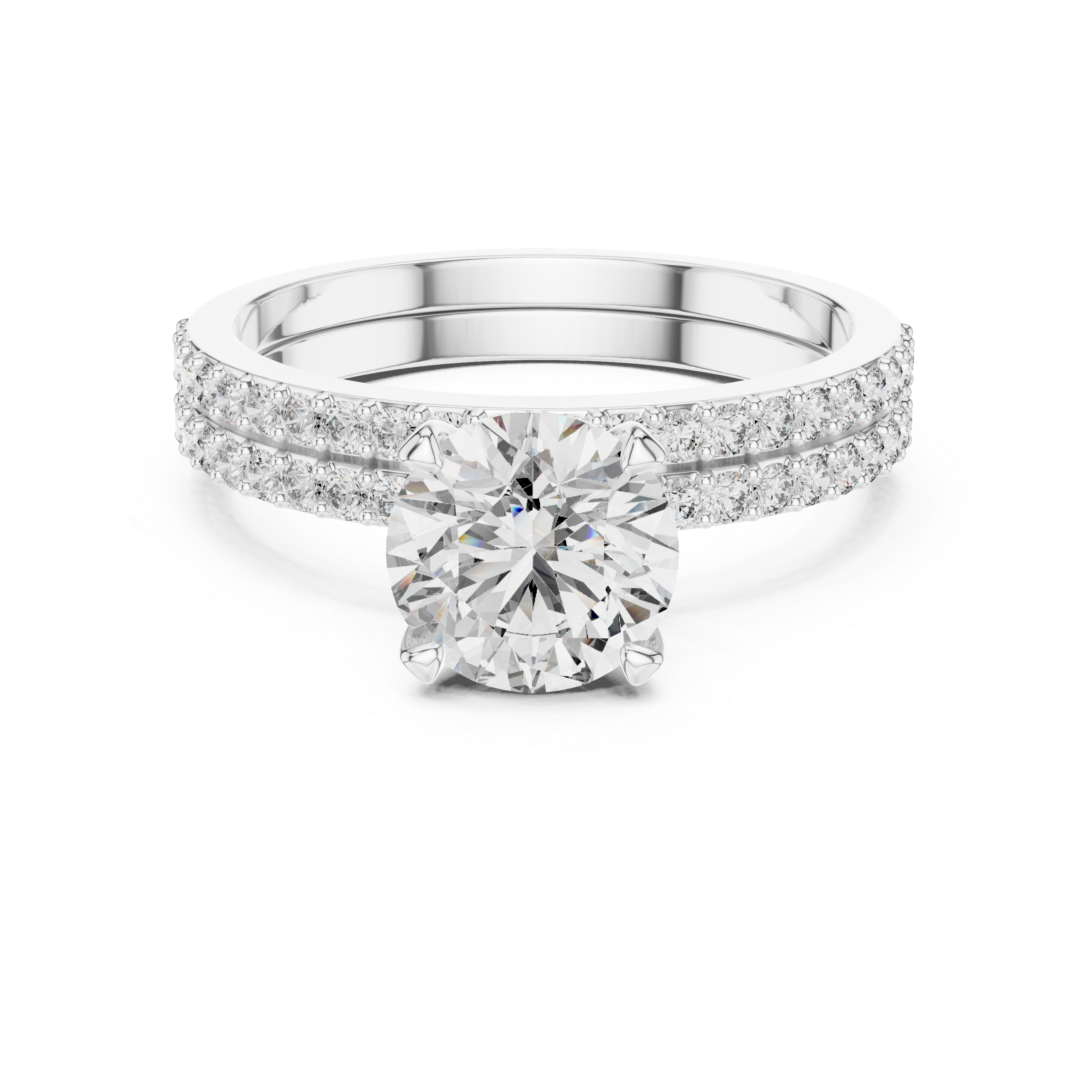 Anello di fidanzamento Duo Diamanti Staccati