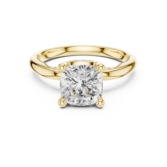 Cushion-Cut Heritage Solitaire Ring