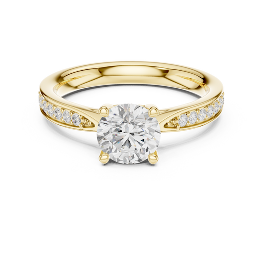 The Channel Pavilion Round Diamond Ring