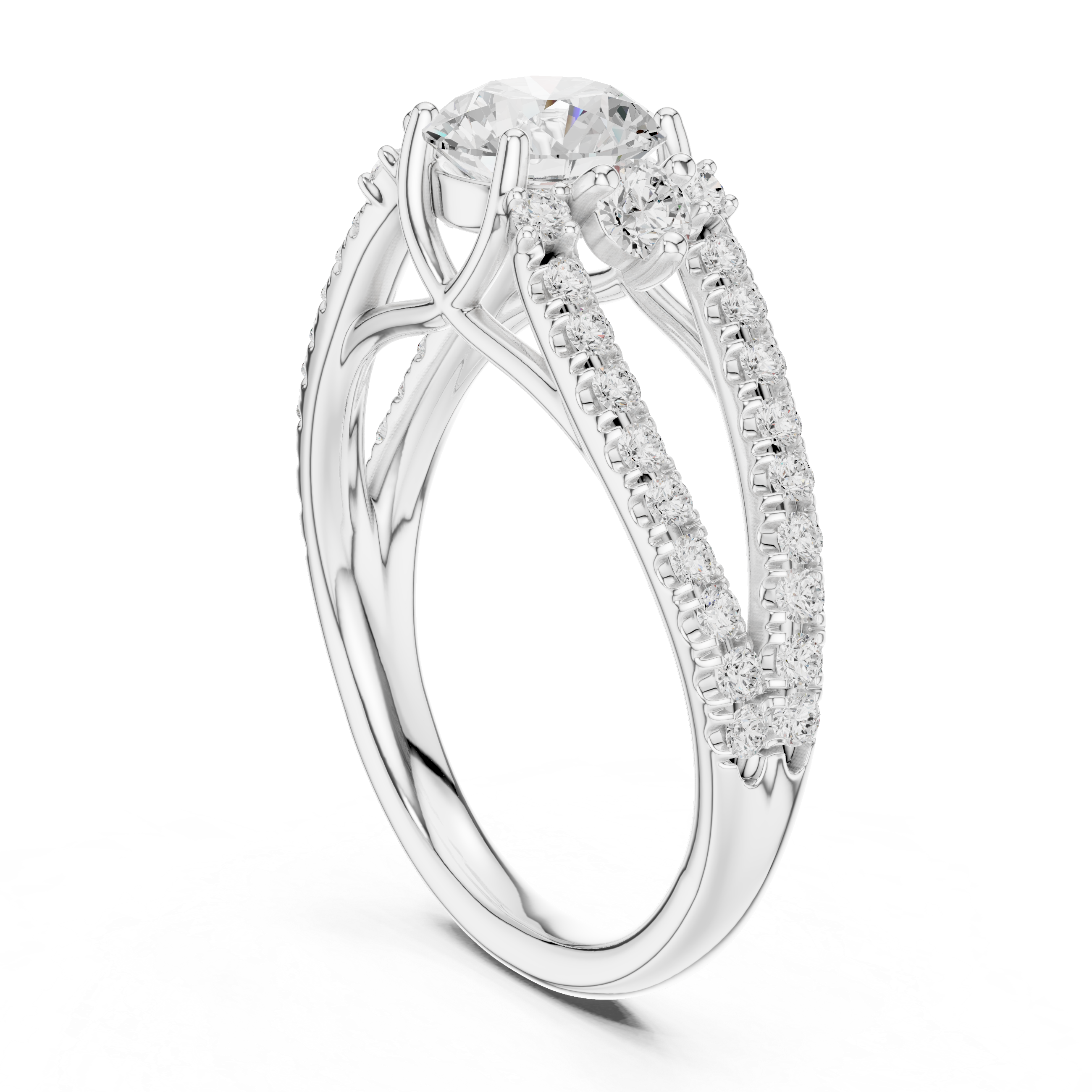 The Sovereign Halo Pavilion Diamond Ring