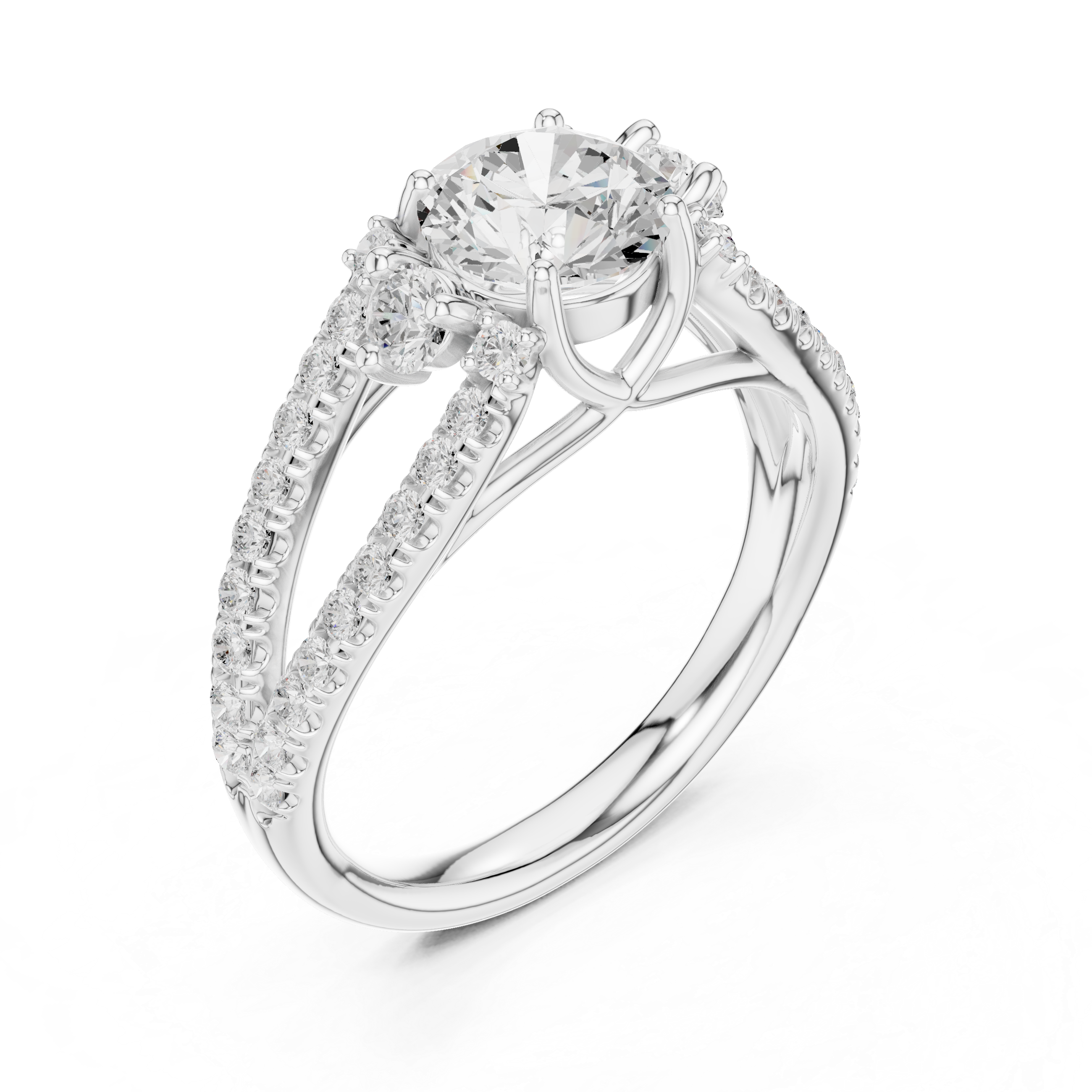 The Sovereign Halo Pavilion Diamond Ring
