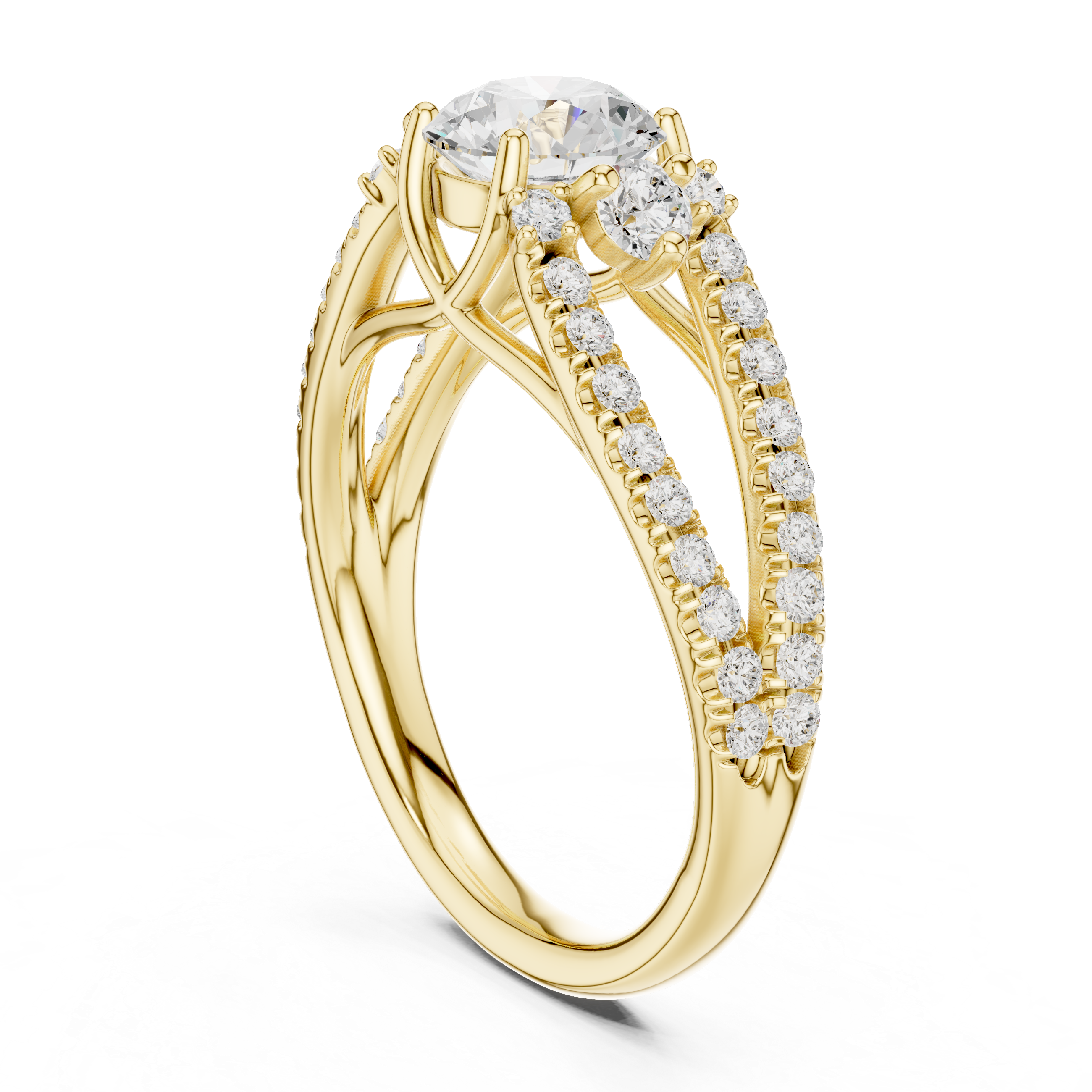 The Sovereign Halo Pavilion Diamond Ring