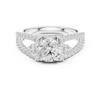 The Sovereign Halo Pavilion Diamond Ring