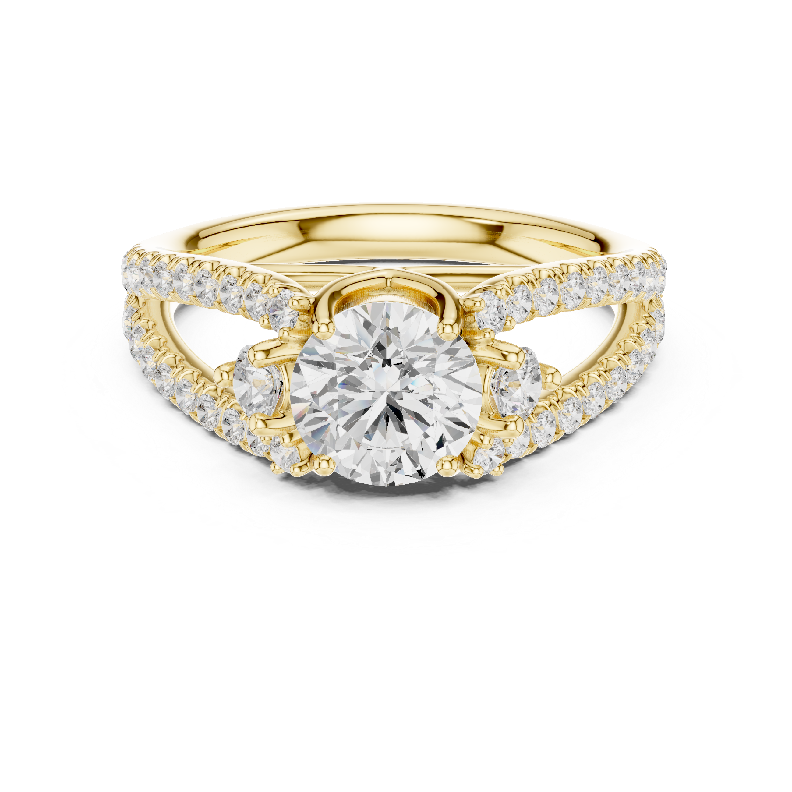 The Sovereign Halo Pavilion Diamond Ring