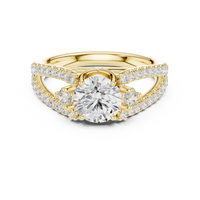 The Sovereign Halo Pavilion Diamond Ring