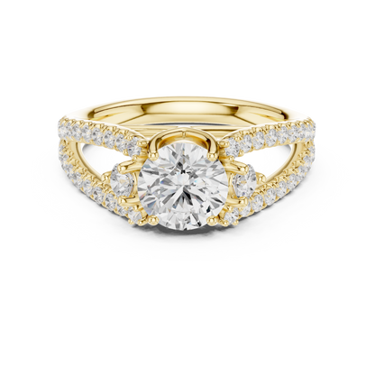 The Sovereign Halo Pavilion Diamond Ring