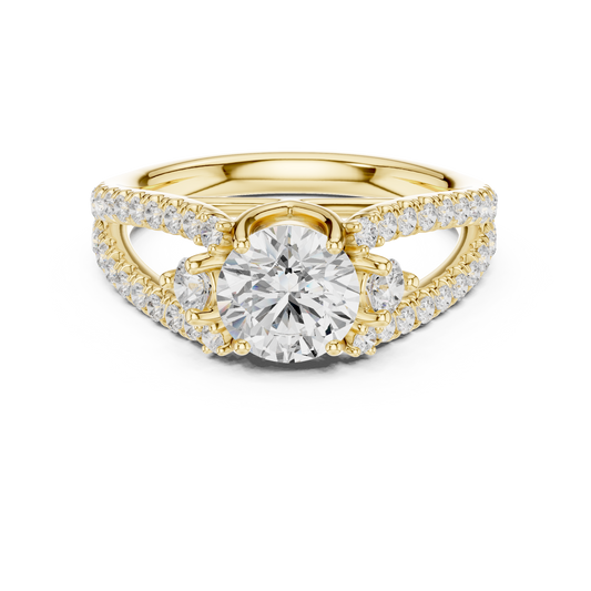 The Sovereign Halo Pavilion Diamond Ring