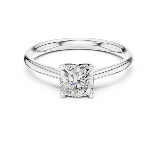 The Sovereign Cushion Solitaire Ring