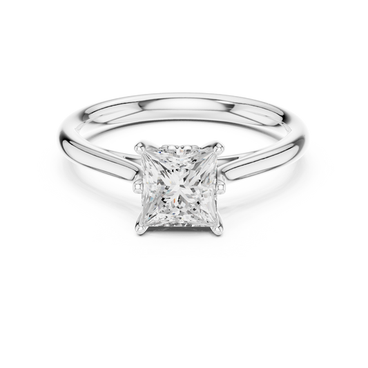 Apex Princess-Cut Cathedral Ring