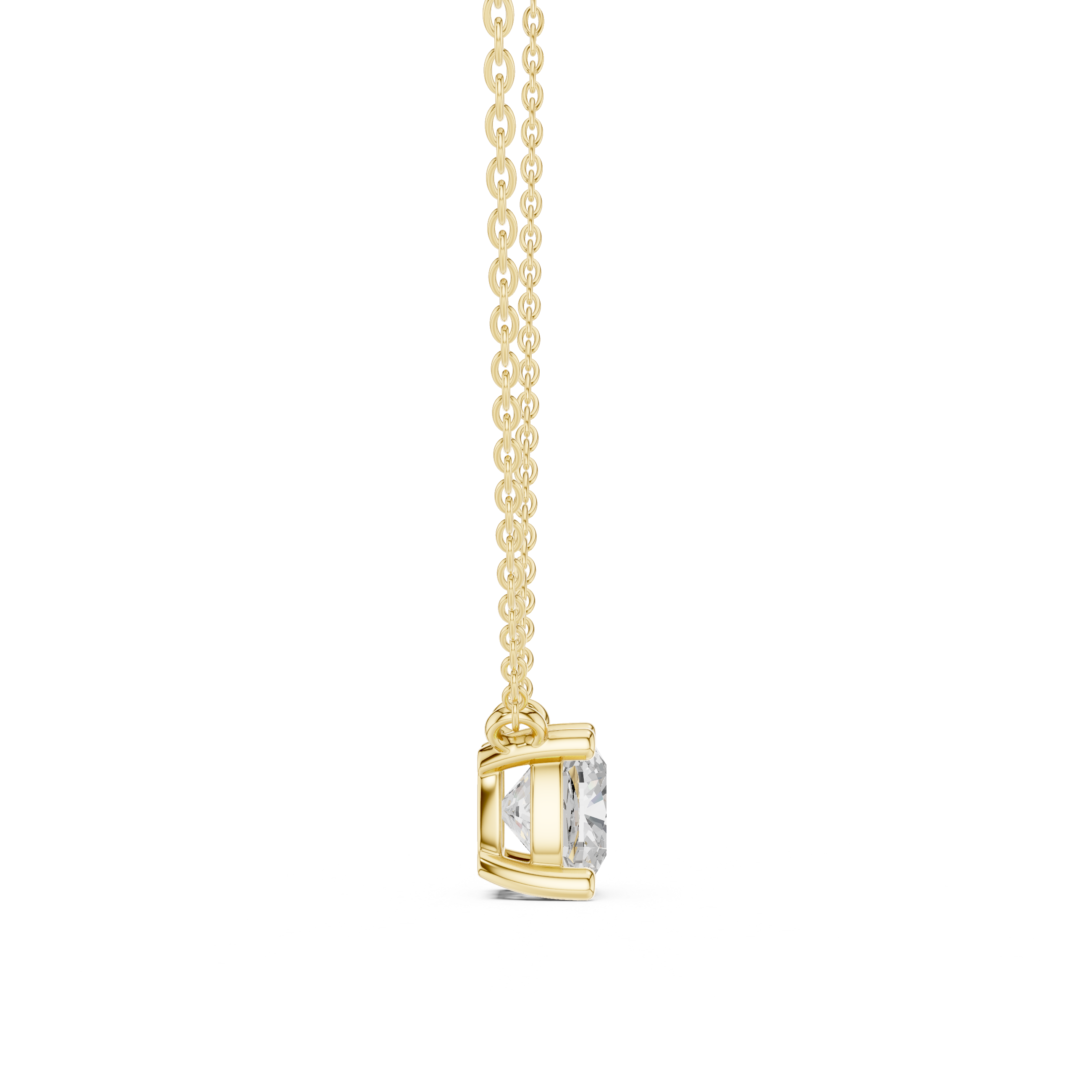 Cushion Minimalist Solitaire Pendant