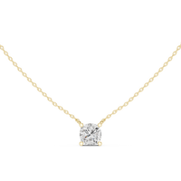 Cushion Minimalist Solitaire Pendant