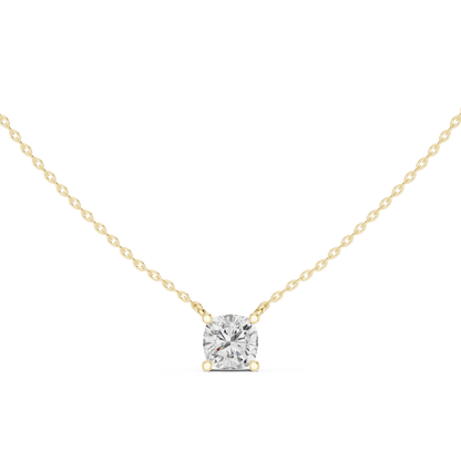 Cushion Minimalist Solitaire Pendant