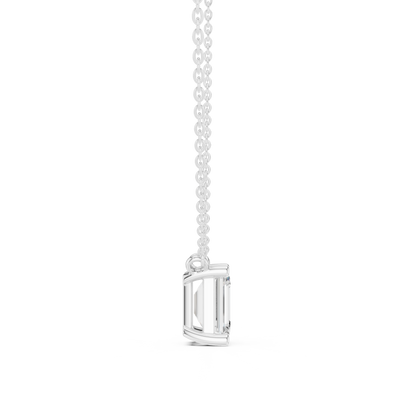 Emerald Solitaire Floating Pendant