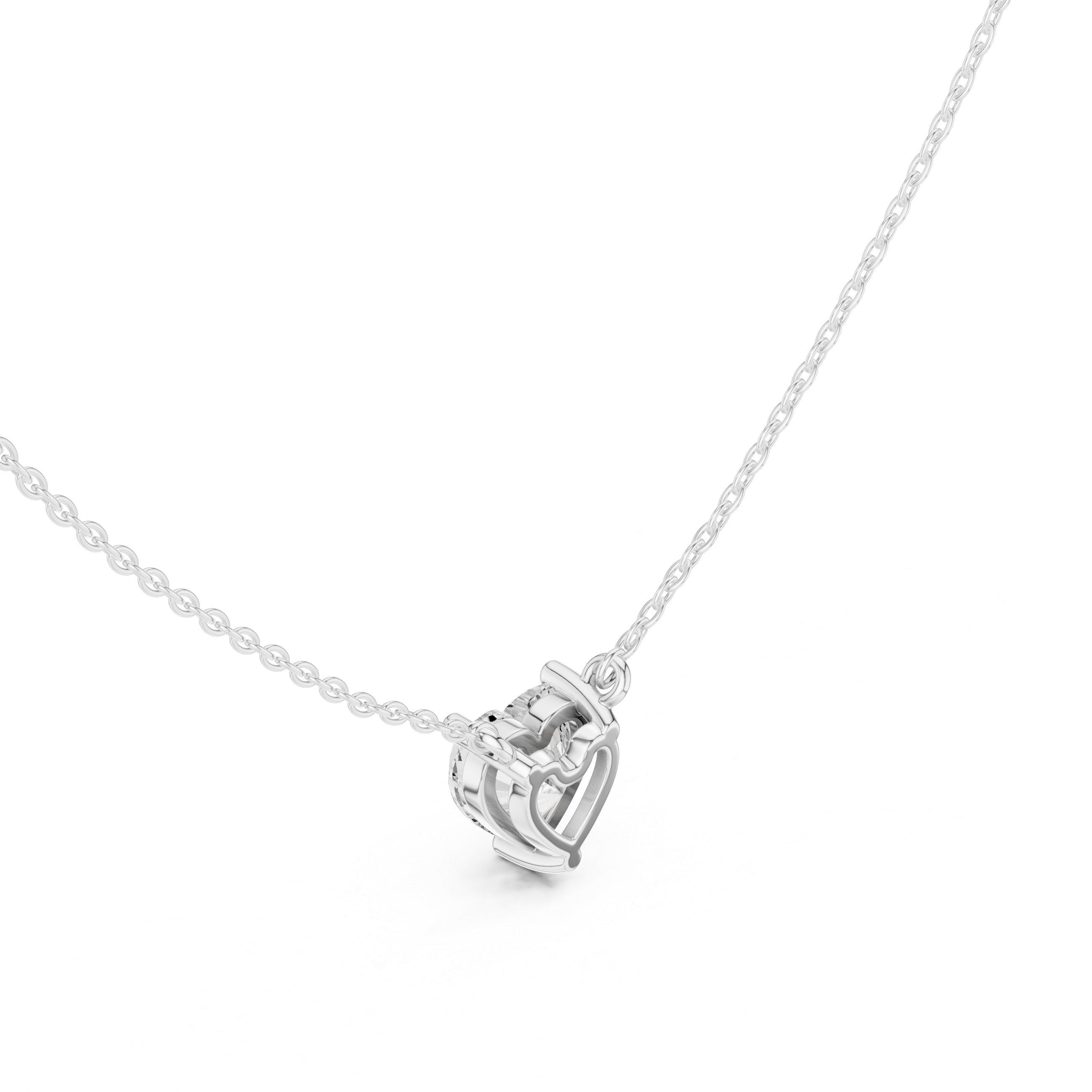 The Luxe Heart Solitaire Pendant